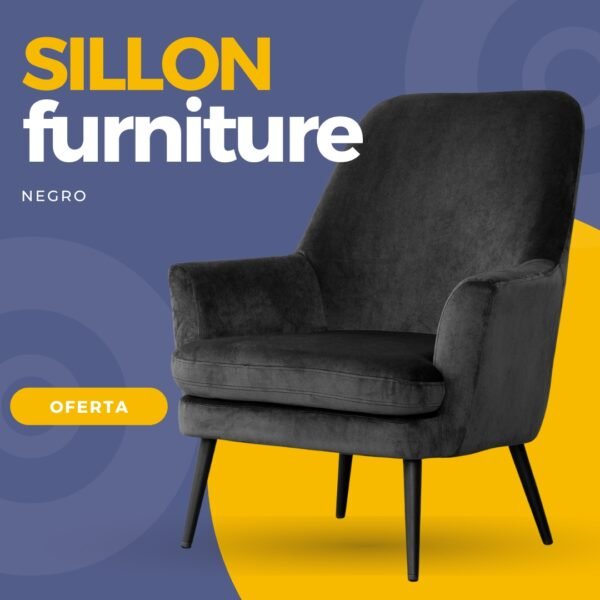 Sillón Moderno Negro